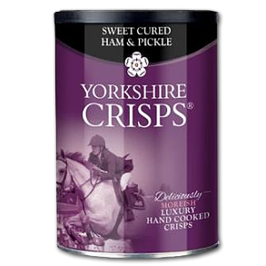 Yorkshire Kartoffelchips med Trret skinke og Pickles