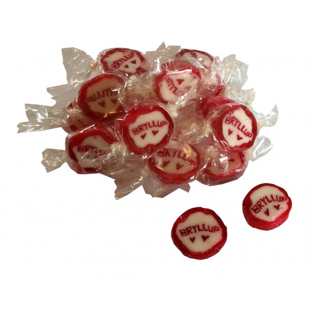 Bryllupsbolsjer<br />Indpakkede 175 g