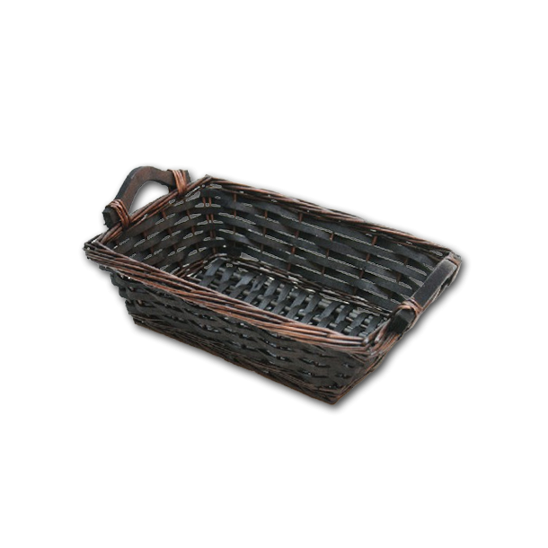 Kurv olivengrn rektangel, lille