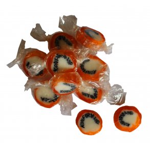 Konfirmandbolsjer Orange<br />Indpakkede 175 g