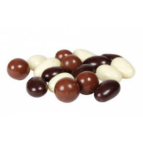 Nødder og mandler med chokoladeovertræk